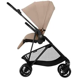 Коляска Cybex Melio Carbon Almond Beige з бампером (525000011) - мініатюра 4