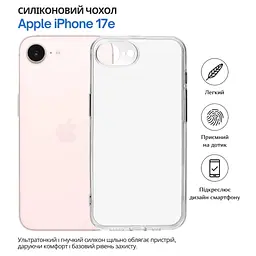 Чохол до мобільного телефона BeCover Apple iPhone 17e Transparent (715147) - мініатюра 7