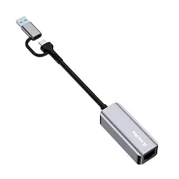 Адаптер USB-C + USB A to RJ45 Ethernet 1000Mbps ColorWay (CW-AD-CRG) - мініатюра 3
