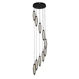 Світильник підвісний LED Levistella 7813142-10 BK, 36W, 3000K, чорний метал, для вітальні - мініатюра 2
