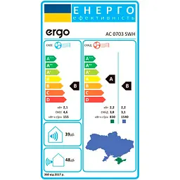 Спліт-система Ergo AC 0703 SWH [6932805] [111698] - мініатюра 10