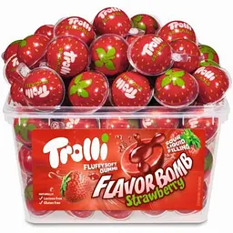 Цукерки мармелад Trolli Flavor Bomb Strawberry 60 штук 1128 г