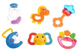 Набір дитячих брязкальце YG Toys для немовлят 0+ розвиток дрібної моторики зі звуком (A33)