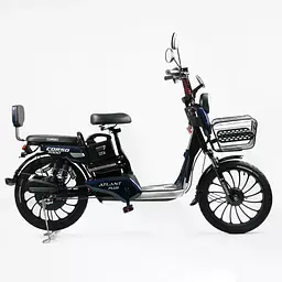 Електровелосипед двомісний Corso "Atlant Plus" (1000W,60V,21Ah) +кошик Чорний