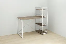Письмовий стіл Ferrum-decor Серії Конект з етажеркою 75x120x60 білий ДСП Дуб Сонома Трюфель 16мм (FRD-104228) - мініатюра 2