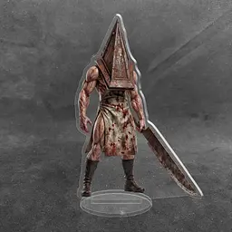Акрилова колекційна фігурка Аніме: Silent Hill Пірамідоголовий (Pyramid Head) 15 см - мініатюра 2