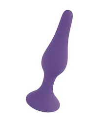 Анальна пробка B-Series Silicone Plug Small, 10 см, фіолетовий