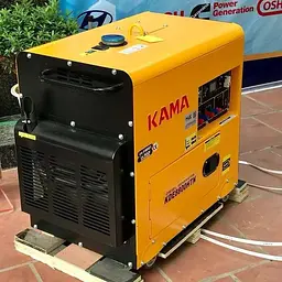 Дизельний генератор Кама в кожусі 6.5 кВт KDE8800HTN 1-фазний + електростартер - мініатюра 3
