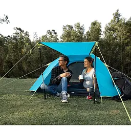 Намет Naturehike P-Series NH18Z033-P тримісний 210T/65D блакитний - мініатюра 4