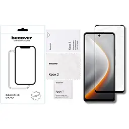 Скло захисне BeCover Tecno POVA 7 Neo (LJ6) Black (714920) - мініатюра 3
