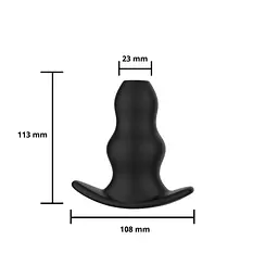 Анальна пробка - Erospace Wild Play Hollow Anal Plug C1 - мініатюра 8