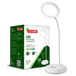 Настільна лампа Eurolamp 5W 400Lm 2800-6500K Type-C+Battery 2400mAh (LED-TLB-5W) - мініатюра 2