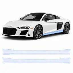 Антигравійна захисна бронеплівка за лекалами для Audi R8 4S 2015-2024 - нижня зона кузова
