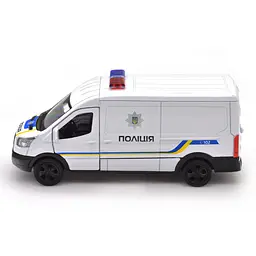 Автомодель TechnoDrive Ford Transit Van 2018 Поліція, 1:32, біла (250343U) - мініатюра 3