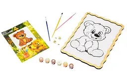 Картина за номерами Puz-22942 "Ведмедик" дерев'яна, формат А4 PuzzleOk - мініатюра 2