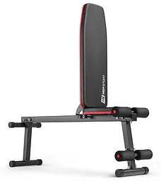 Набір Hop-Sport Premium 38кг з лавою HS-1010 Pro, штангою та гантелями - мініатюра 5