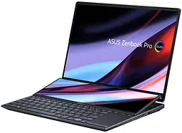 Ноутбук ASUS Zenbook Pro 14 Duo UX8402VV-P1048 14.5' 2.8K OLED, Intel i5-13500H, 16GB, F512GB, NVD4060-8, NoOS, Чорний (90NB1172-M002X0) - мініатюра 2