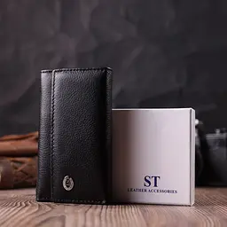 Містка ключниця з натуральної шкіри ST Leather 22477 чорна - мініатюра 10