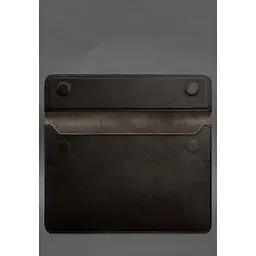 Шкіряний чохол-конверт BlankNote на магнітах для MacBook 16 дюймів Темно-коричневий - мініатюра 3