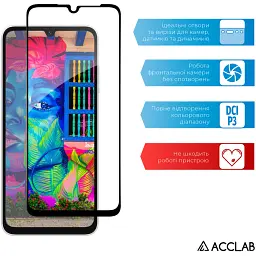 Скло захисне ACCLAB Full Glue Samsung A05S Black (1283126581908) - мініатюра 5