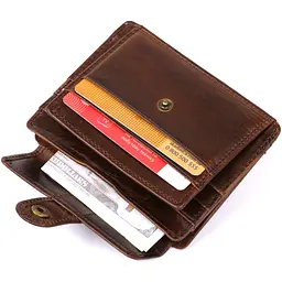 Чоловічий шкіряний гаманець Vintage 12х8,5х1 см acs0022795 - мініатюра 4