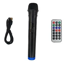 Колонка Big LT-1516 bluetooth + мікрофон (405х305х615) BT USB/MP3/FM/TWS black - мініатюра 4