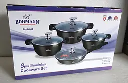 Набір посуду Bohmann BH 60-08 black 8 предметів - мініатюра 8