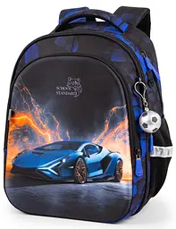 Ортопедичний шкільний рюкзак для хлопчика з Машиною School Standard 38х30х18 см для першокласника (150-39)