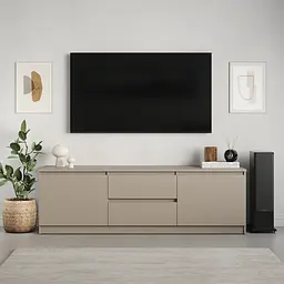 Тумба під телевізор MebelStar Нео 2Ш2Д 150x43x53 см Кашемір (MBS-1254) - мініатюра 2