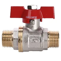 Кран кульовий прямий Solomon 1/2″ ЗЗ КБ PN40 B1420