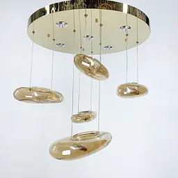 Стельова люстра Amber Water Drops AM Line.F S 17G-600 AM