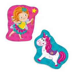 Дитячі магнітні пазли "Фея та єдиноріг" Vladi Toys VT3208-30, 7 елементів - мініатюра 2