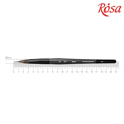 Пензель мікс білка/соболь круглий лайнер WAVE 148 № 8 коротка ручка ROSA