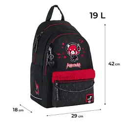 Рюкзак шкільний Kite Education teens 2575M Aggretsuko (AR25-2575M) - мініатюра 2