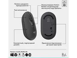 Миша Logitech POP Mouse Graphite (910-007412) - мініатюра 5