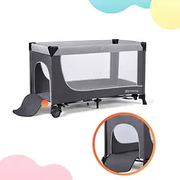 Ліжко-манеж Kinderkraft Leody Grey (KCLEOD00GRY0000) - мініатюра 8