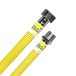 Шланг для газу Eco-Flex Супер з нержавіючої сталі ПВХ-покриття d 16 3/4" ВЗ 40 см 30412