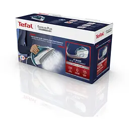 Праска Tefal Easygliss Plus 2500 Вт біло-блакитна (FV5718E0) - мініатюра 4