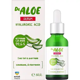 Сироватка для обличчя Dr. Aloe з гіалуроновою кислотою 30 мл - мініатюра 2