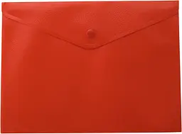 Папка-конверт А4 на кнопці, напівпрозора, червона BM.3925-05 BUROMAX (4823078953223)