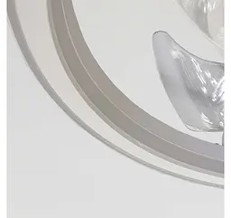 Стельова LED-люстра-вентилятор Artlight WG5114AWH, біла, 55 Вт, від 10-18 м² - мініатюра 5