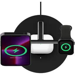 Бездротовий зарядний пристрій Belkin 3in1 MagSafe Black (WIZ017VFBK) [170632] - мініатюра 9