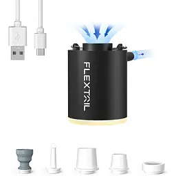 Насос-ліхтар кемпінговий Flextail Tiny Pump Х, чорний із вакуумними пакетами 2 шт. (50х70) - мініатюра 2