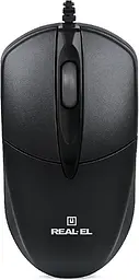 Миша REAL-EL RM-211 USB black - мініатюра 1