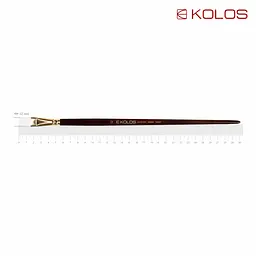 Пензель синтетика плоска Snow 1098F №12 довга ручка KOLOS (4823064901726)