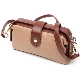 Стильний клатч з цікавою клямкою з натуральної шкіри Vintage 19,5х10х5,5 см sum0029011