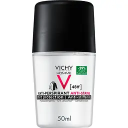 Дезодорант Vichy кульковий 48 годин проти білих і жовтих плям на одязі для чоловіків 50 мл (MB056900)