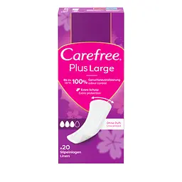 Щоденні прокладки Carefree Plus Large 20 шт. (3574661606248/3574661487649)