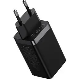Мережевий зарядний пристрій Baseus GaN5 Pro Fast Charger 2C+U 65W + Cable USB-C Black (CCGP120201) [98870] - мініатюра 3