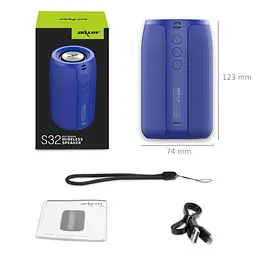 Портативна bluetooth колонка Zealot S32 синій - мініатюра 8